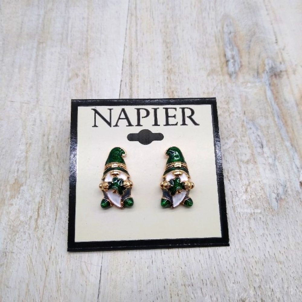 Napier St Patrick's Day Gnome Earrings